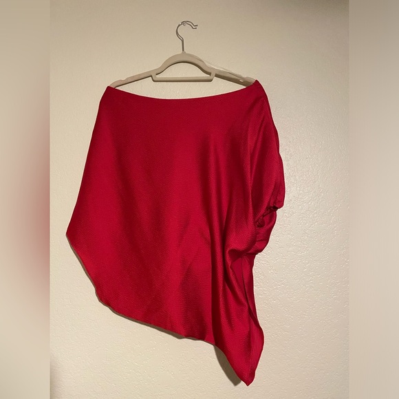 Red Off Shoulder Top - Picture 3 of 4